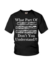 What part of dont you understand music funny Youth T-Shirt thumbnail