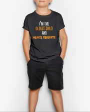 Im The Oldest Child And Moms Favorite Youth T-Shirt lifestyle-youth-tshirt-front-1