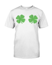 Irish Shamrock Boobs St Patricks Day Classic T-Shirt front