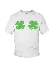 Irish Shamrock Boobs St Patricks Day Youth T-Shirt thumbnail