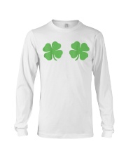 Irish Shamrock Boobs St Patricks Day Long Sleeve Tee thumbnail