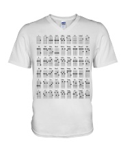 Ukulele chords mug and shirt V-Neck T-Shirt thumbnail
