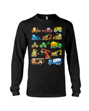 Construction Excavator Shirt For Kids Long Sleeve Tee thumbnail
