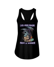 I AM A BOOK DRAGON Ladies Flowy Tank thumbnail