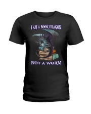 I AM A BOOK DRAGON Ladies T-Shirt thumbnail