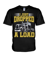 I Just Dropped A Load Funny Trucker V-Neck T-Shirt thumbnail