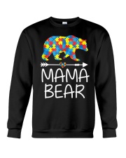 Autism Mama Bear design Crewneck Sweatshirt thumbnail