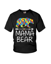Autism Mama Bear design Youth T-Shirt thumbnail