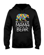 Autism Mama Bear design Hooded Sweatshirt thumbnail
