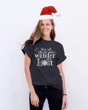 Not All Those Who Wander Are Lost Classic T-Shirt lifestyle-holiday-crewneck-front-1