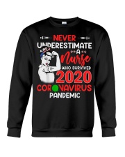 Never Underestimate A Nurse Crewneck Sweatshirt thumbnail