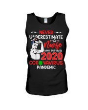 Never Underestimate A Nurse Unisex Tank thumbnail