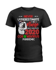 Never Underestimate A Nurse Ladies T-Shirt thumbnail
