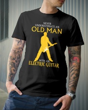 Never underestimate old man with electric guitar Classic T-Shirt lifestyle-mens-crewneck-front-6