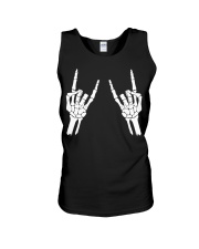 Rock n roll skeleton hand cool design for you Unisex Tank thumbnail