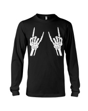Rock n roll skeleton hand cool design for you Long Sleeve Tee thumbnail