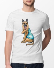 For German Shepherd Mom - I Love Mom Classic T-Shirt lifestyle-mens-crewneck-front-13