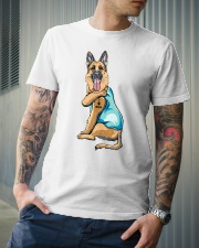 For German Shepherd Mom - I Love Mom Classic T-Shirt lifestyle-mens-crewneck-front-6