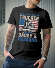 Truck Driver Gift Trucker Daddy Husband Classic T-Shirt lifestyle-mens-crewneck-front-6