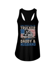 Truck Driver Gift Trucker Daddy Husband Ladies Flowy Tank thumbnail