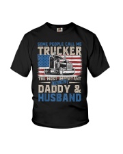 Truck Driver Gift Trucker Daddy Husband Youth T-Shirt thumbnail