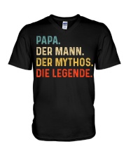 PAPA DER MANN DER MYTHOS DIE LEGENDE V-Neck T-Shirt thumbnail