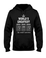 Worlds greatest DAD guitar chords secret message Hooded Sweatshirt thumbnail