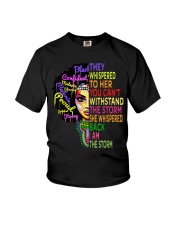 I Am The Storm Strong African Woman Youth T-Shirt thumbnail