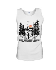 Keep your soul clean and your boót dirty Unisex Tank thumbnail