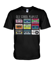 Old school playist V-Neck T-Shirt thumbnail