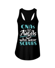 CNAs Are Angels Who Wear Scrubs Nursing T-shirt Ladies Flowy Tank thumbnail