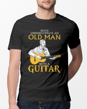 Never underestimate an old man with a guitar Classic T-Shirt lifestyle-mens-crewneck-front-13
