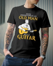 Never underestimate an old man with a guitar Classic T-Shirt lifestyle-mens-crewneck-front-6