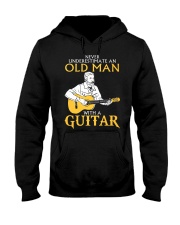 Never underestimate an old man with a guitar Hooded Sweatshirt thumbnail