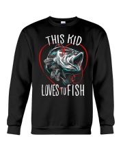 This Kid Loves To Fish Crewneck Sweatshirt thumbnail