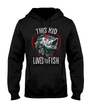 This Kid Loves To Fish Hooded Sweatshirt thumbnail
