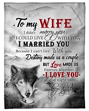 To My Wife I Love You Small Fleece Blanket - 30" x 40" front