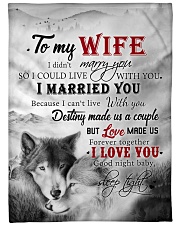 To My Wife I Love You Fleece Blanket tile