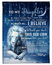 Dad To Daughter I believe in you Small Fleece Blanket - 30" x 40" front