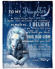 Dad To Daughter I believe in you Fleece Blanket tile