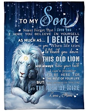 Mon To Son I believe in you Fleece Blanket tile