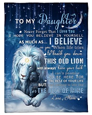 Mom To Daughter I believe in you Small Fleece Blanket - 30" x 40" front