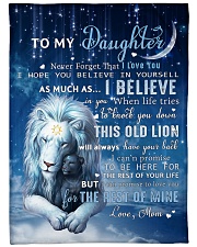 Mom To Daughter I believe in you Fleece Blanket tile