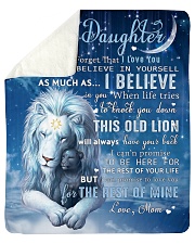 Mom To Daughter I believe in you Sherpa Fleece Blanket tile
