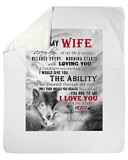 To My Wife I Love You Sherpa Fleece Blanket tile