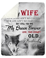 To My Wife My Queen Forever Sherpa Fleece Blanket tile