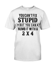 You can't fix stupid but you can numb it with a 2x Classic T-Shirt front
