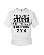 You can't fix stupid but you can numb it with a 2x Youth T-Shirt tile