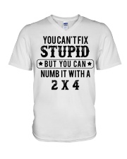 You can't fix stupid but you can numb it with a 2x V-Neck T-Shirt tile