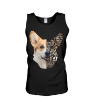 He Is Your Friend Corgi Unisex Tank tile